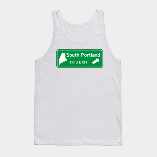 South Portland, Maine Highway Exit Sign Tank Top